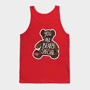 You are BEARy special - Funny Valentine's day pun Tank Top